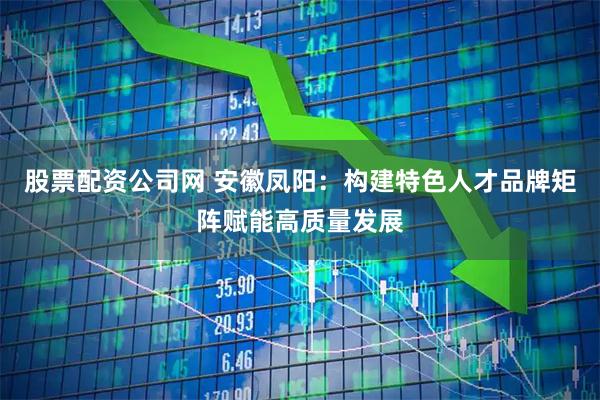 股票配资公司网 安徽凤阳：构建特色人才品牌矩阵赋能高质量发展